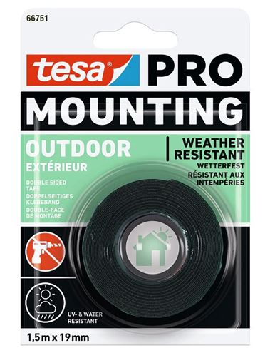 TESA PRO MOUNTING OUTDOOR lepicí páska 19mm, 1,5m, šedá 66751-00004-05 Obrázek - Hlavní obrázek