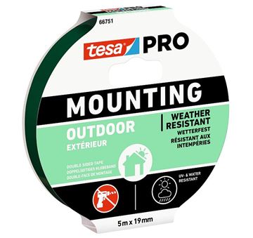 TESA PRO MOUNTING OUTDOOR lepicí páska 19mm, 5m, šedá