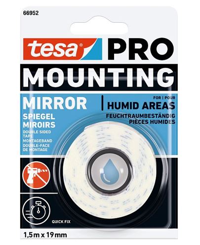 TESA PRO MOUNTING MIRROR lepicí páska 19mm, 1,5m, bílá 66952-00006-00 Obrázek - Hlavní obrázek