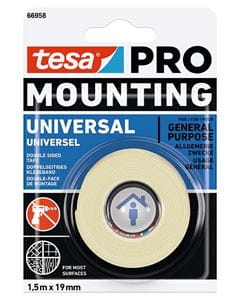 TESA PRO MOUNTING UNIVERSAL lepicí páska 19mm, 1,5m, bílá