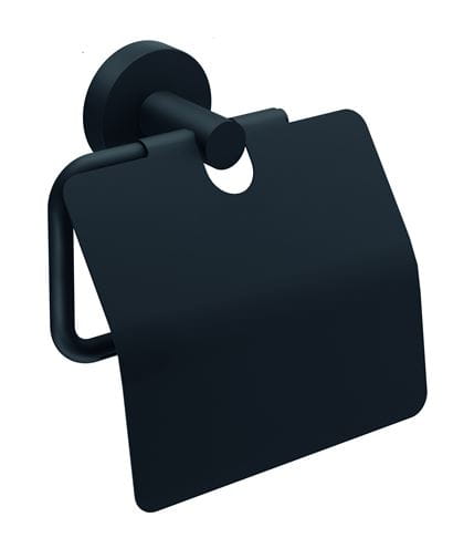 TESA MOON BLACK držák toaletního papíru s krytem, nástěnný, černá 40622-00000-00 Obrázek - Hlavní obrázek