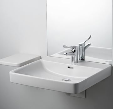 LAUFEN PRO LIBERTY bezbariérové umyvadlo 60 cm, s otvorem pro baterii a přepadem H8119500001041 Obrázek - fotka