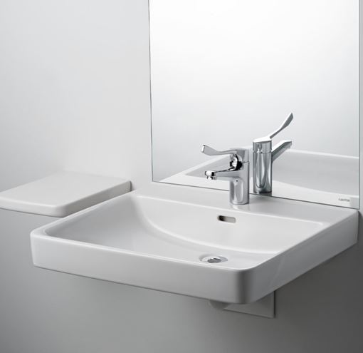 LAUFEN PRO LIBERTY bezbariérové umyvadlo 60 cm, s otvorem pro baterii a přepadem H8119500001041 Obrázek - fotka