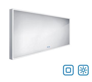 NIMCO ZP 13000 zrcadlo 140x70 cm, reverzibilní, s osvětlením, s regulací stmívání a teploty světla, se dvěma senzory