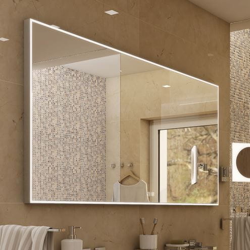 NIMCO ZP 13000 zrcadlo 140x70 cm, reverzibilní, s osvětlením, s regulací stmívání a teploty světla, se dvěma senzory ZP 13008VX Obrázek - fotka
