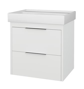 CONCEPT 150 skříňka pod umyvadlo 56,5x45x56 cm, 2 zásuvky, lesklá bílá 809980 Obrázek - fotka