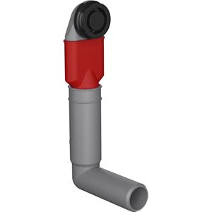 FRANKE dřezový přepad Colorline, skrytý, matná černá