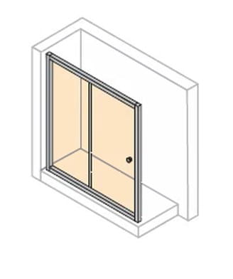 CONCEPT 100 NEW sprchové dveře 120x190 cm, posuvné, bílá/čiré sklo PTA20402.055.322 Obrázek - Hlavní obrázek