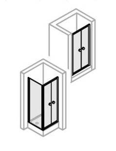 CONCEPT 100 NEW sprchové dveře 100x190 cm, lítací, bílá/čiré sklo PTA25105.055.322 Obrázek - fotka