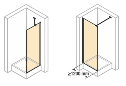 CONCEPT 400 boční stěna 100x197 cm, pololesklá stříbrná/čiré sklo CA0204.069.322 Obrázek - fotka