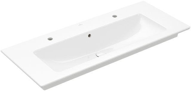 VILLEROY & BOCH VERITY LINE umyvadlo 120 cm, se 2 otvory pro baterie a přepadem, alpská bílá 4A12CK01 Obrázek - Hlavní obrázek