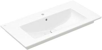 VILLEROY & BOCH VERITY LINE umyvadlo 100 cm, s otvorem pro baterii a přepadem, CeramicPlus, alpská bílá