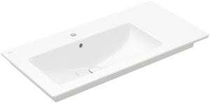VILLEROY & BOCH VERITY LINE umyvadlo 100 cm, s otvorem pro baterii a přepadem, CeramicPlus, alpská bílá