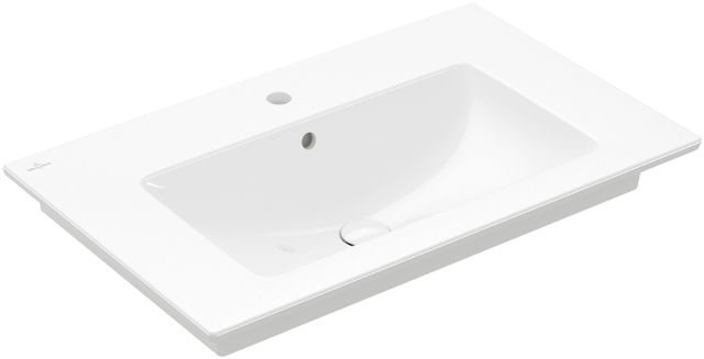 VILLEROY & BOCH VERITY LINE umyvadlo 80 cm, s otvorem pro baterii a přepadem, CeramicPlus, alpská bílá 4A128LR1 Obrázek - Hlavní obrázek