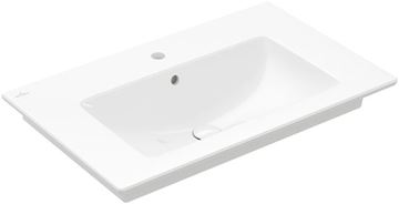 VILLEROY & BOCH VERITY LINE umyvadlo 80 cm, s otvorem pro baterii a přepadem, CeramicPlus, alpská bílá