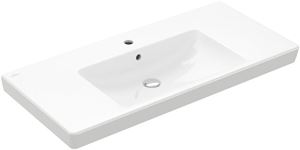 VILLEROY & BOCH VERITY DESIGN 2.0 umyvadlo 100 cm, s otvorem pro baterii a přepadem, CeramicPlus, alpská bílá