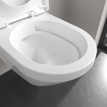 VILLEROY & BOCH VERITY závěsné WC, se SoftClosing sedátkem, TwistFlush splachování, alpská bílá 5C94CL01 Obrázek - fotka