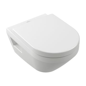 VILLEROY & BOCH VERITY závěsné WC, se SoftClosing sedátkem, TwistFlush splachování, alpská bílá