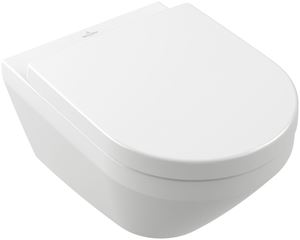 VILLEROY & BOCH VERITY závěsné WC, se SoftClosing sedátkem, TwistFlush splachování, alpská bílá
