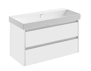 CATALANO ZERO skříňka pod umyvadlo 96x47,9x52,5 cm, 2 zásuvky, lesklá bílá