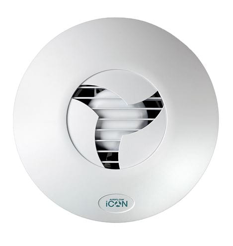 AIRFLOW ICON 30 semiradiální ventilátor 150-100 mm, nástěnný/stropní, se zpětnou klapkou 72001 Obrázek - Hlavní obrázek