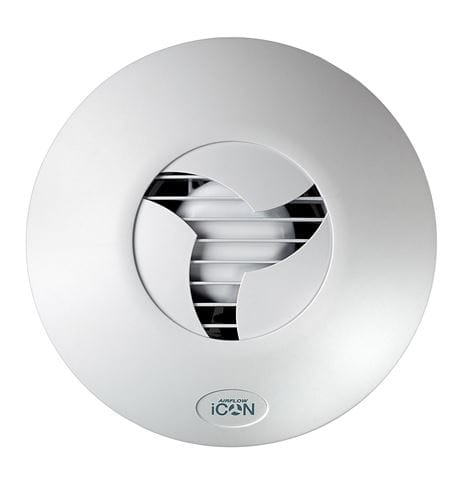 AIRFLOW ICON 15 axiální ventilátor 100 mm, nástěnný/stropní, se zpětnou klapkou 72191 Obrázek - Hlavní obrázek
