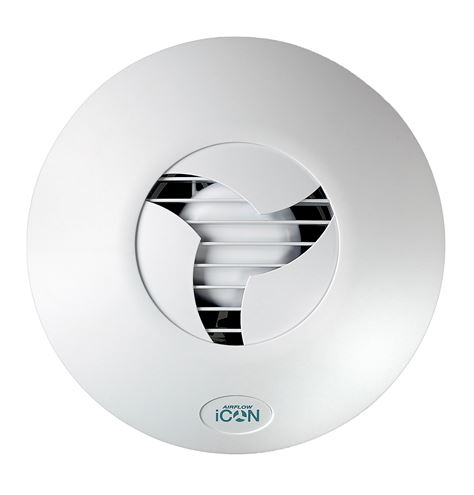 AIRFLOW ICON 30 semiradiální ventilátor 150-100 mm, nástěnný/stropní, se zpětnou klapkou 72192 Obrázek - Hlavní obrázek