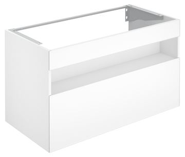 KEUCO STAGELINE skříňka pod umyvadlo 100x49x62,5 cm, 1 zásuvka, 1 police, s osvětlením, matná bílá