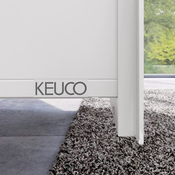 KEUCO STAGELINE skříňka pod umyvadlo 100x49x62,5 cm, 1 zásuvka, 1 police, s osvětlením, matná bílá 32872300100 Obrázek - fotka