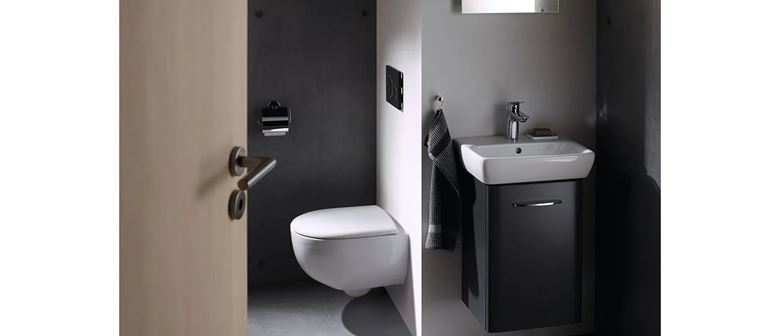 GEBERIT SELNOVA COMPACT umývátko 45 cm, s otvorem pro baterii a přepadem 501.561.00.7 Obrázek - fotka