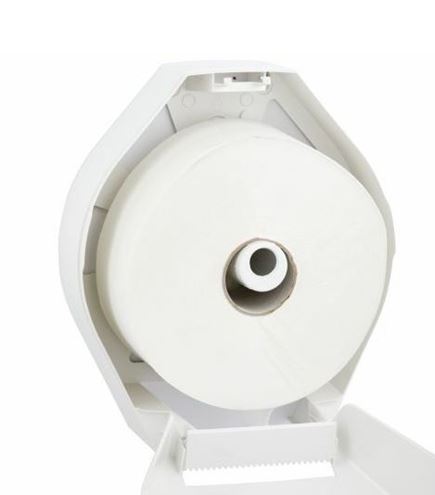 MERIDA TOP MAXI zásobník na toaletní papír, se zámkem, nástěnný, bílá BTN101 Obrázek - fotka