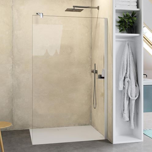 CONCEPT WALK-IN nástěnný profil vč. příčné vzpěry, leská stříbrná WK0101.069 Obrázek - fotka