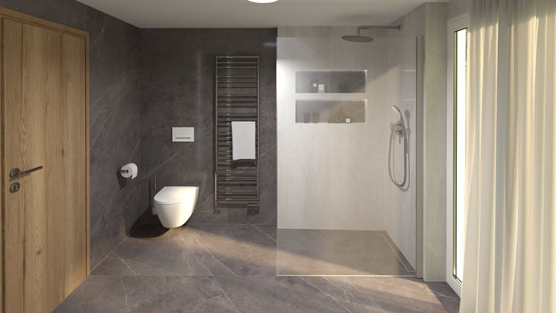 CONCEPT WALK-IN stěna 137,6x199,8 cm, čiré sklo CW1408T Obrázek - fotka