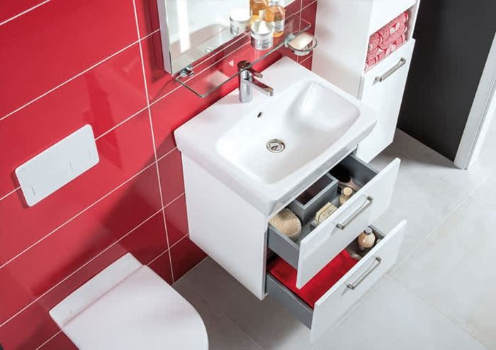 JIKA LYRA PLUS VIVA skříňka pod umyvadlo 53,9x41,6x55 cm, 2 zásuvky, bílá H40J3844023001 Obrázek - fotka