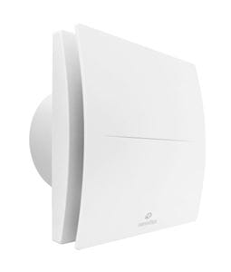 AERAULIQA QD150HT axiální ventilátor 150 mm, nástěnný/stropní/do okna, s časovačem a čidlem vlhkosti, se zpětnou klapkou