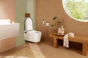 HANSGROHE LAVA PURA ELEMENT S závěsné WC s bidetovým sedátkem, SoftClosing, AquaHelix Flush, HygieneEffect 63021450 Obrázek - fotka
