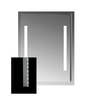 JIKA CLEAR zrcadlo 100x81 cm, s osvětlením H4557651731441 Obrázek - fotka