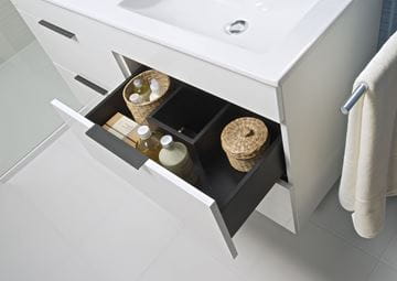 JIKA CUBE skříňka s dvojumyvadlem 118x43x62,2 cm, 4 zásuvky, bílá H4536621763001 Obrázek - fotka