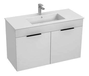 JIKA CUBE skříňka s umyvadlem 100x43x62,2 cm, 2 dvířka, bílá