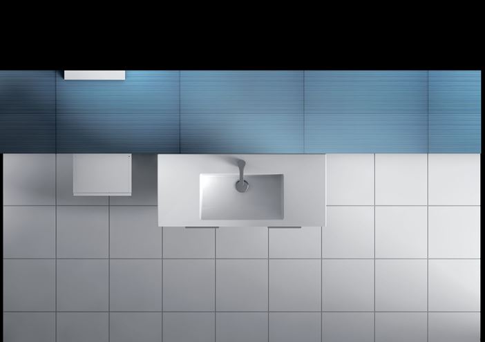 JIKA CUBE skříňka s umyvadlem 100x43x62,2 cm, 2 zásuvky, bílá H4536521763001 Obrázek - fotka