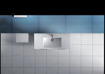 JIKA CUBE skříňka s umyvadlem 100x43x62,2 cm, 2 zásuvky, bílá H4536521763001 Obrázek - fotka