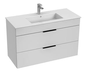 JIKA CUBE skříňka s umyvadlem 100x43x62,2 cm, 2 zásuvky, bílá