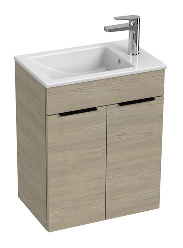 JIKA CUBE skříňka s umyvadlem 50x34x62,2 cm, 2 dvířka, jasan H4536411765141 Obrázek - Hlavní obrázek