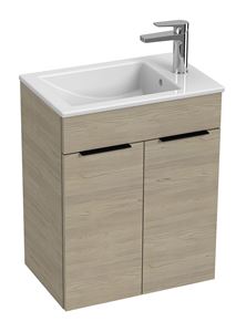 JIKA CUBE skříňka s umyvadlem 50x34x62,2 cm, 2 dvířka, jasan