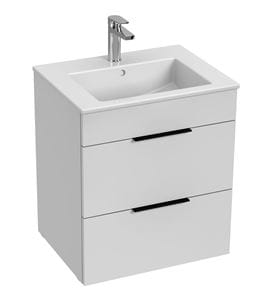 JIKA CUBE skříňka s umyvadlem 55x43x62,2 cm, 2 zásuvky, bílá