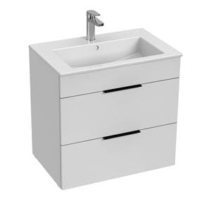 JIKA CUBE skříňka s umyvadlem 65x43x62,2 cm, 2 zásuvky, bílá