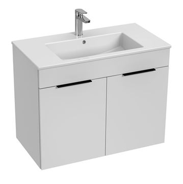 JIKA CUBE skříňka s umyvadlem 80x43x62,2 cm, 2 dvířka, bílá
