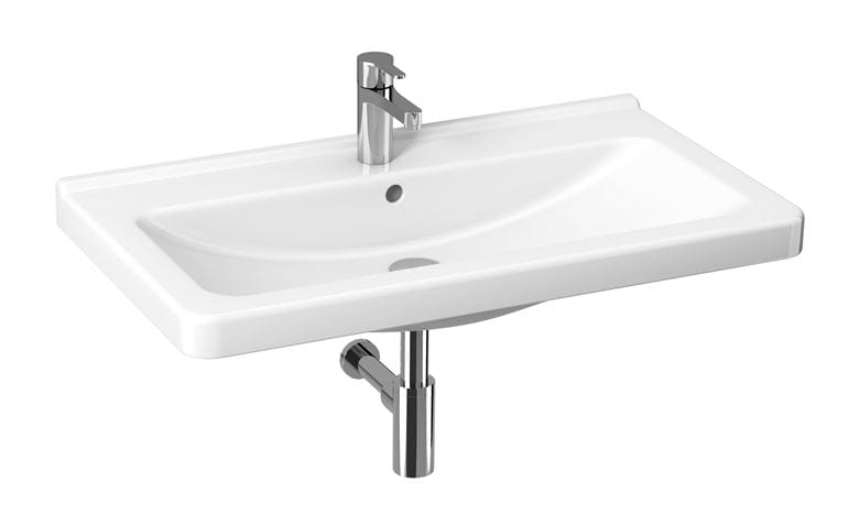 JIKA CUBITO umyvadlo 85 cm, s otvorem pro baterii a přepadem, Jika perla H8104261001041 Obrázek - Hlavní obrázek