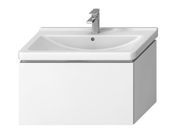 JIKA CUBITO PURE skříňka pod umyvadlo 84x46,7x48 cm, 1 zásuvka, Push-open, lesklá bílá