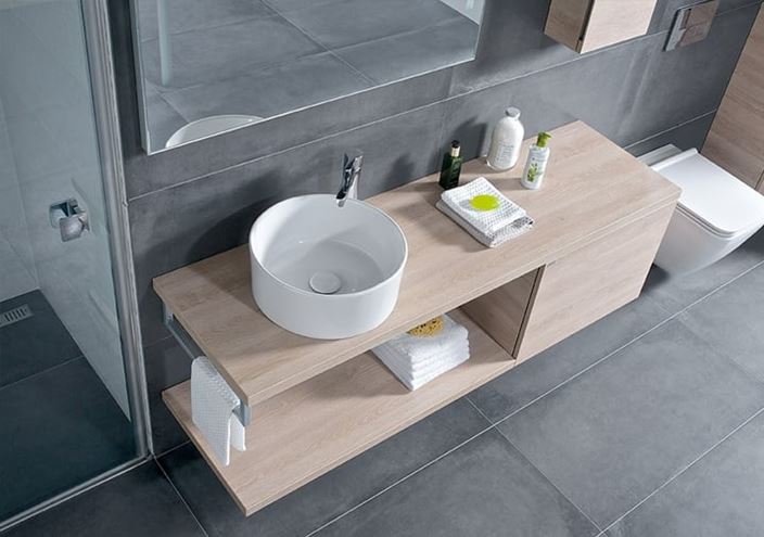JIKA CUBITO PURE nízká skříňka 64x46,7x45 cm, 1 zásuvka, Push-open, dub H41J4243015191 Obrázek - fotka